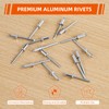 1/4" x 1/2" Aluminum Blind Rivets, Silver, 6.5 x 12.7mm