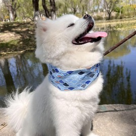 Cooling Bandana for Dogs | Adorable Pattern Cooling Pet Bandana,Pet Collars Neck Cooler, Ice Scarf for Small Dogs Cats