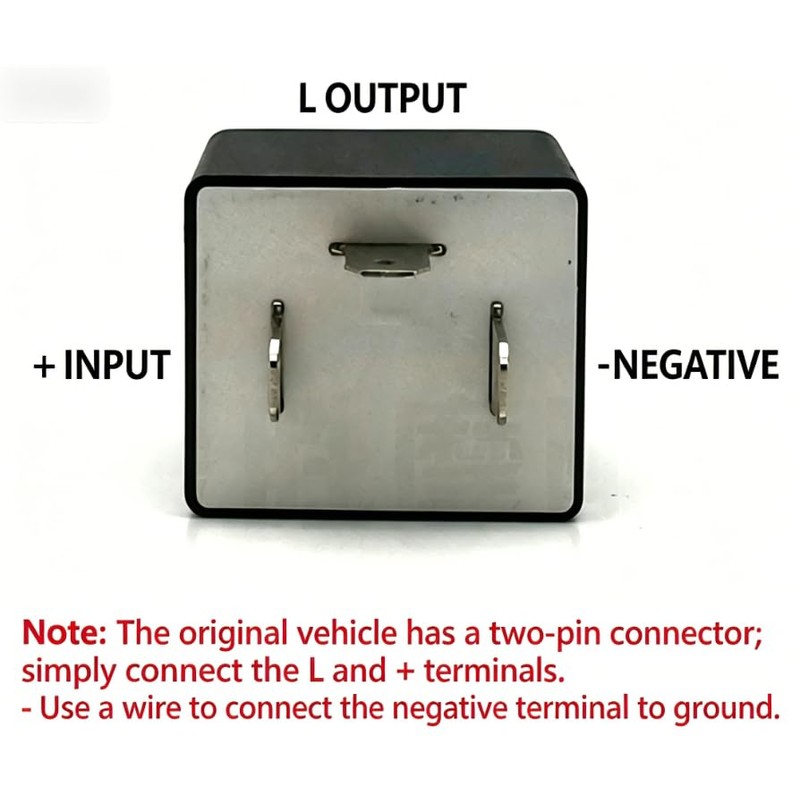 Haosie 3 PIN Adjustable Turn Signal LED Indicator, 12v Car