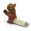 ZOOCRAFT Ceramic Red Panda Figurine Animal Standing Craft Miniature Collectible