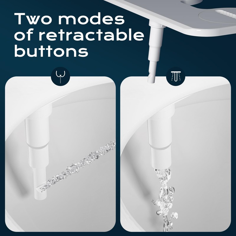 Bidet Toilet Seat Attachment with Rear and Feminine Wash， Bidet
