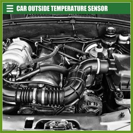 HOPESPANNER Ambient Air Temperature Sensor, Outside Temperature Sensor, for Nissan 350Z Enthusiast 2009, Plastic, 27722-3VA0A, Black Replace Parts Vehicle Components