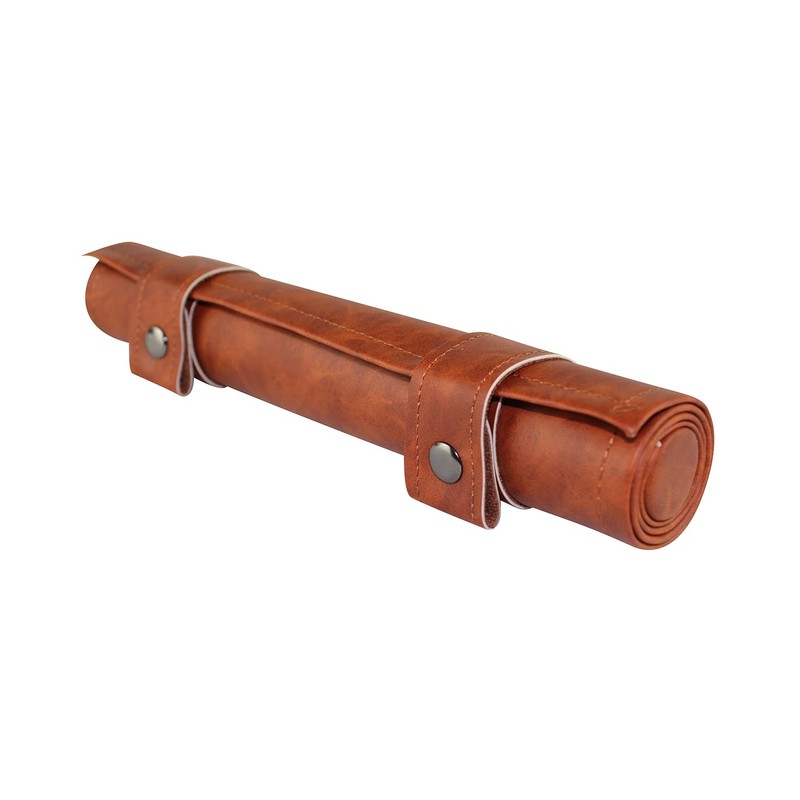 Travel Roll Up Backgammon Set 13 Inch (Brown)