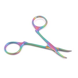 OdontoMed2011® Non-Locking Hemostat Curved for Ear Care Multi Color Rainbow Color Hemostat Forceps