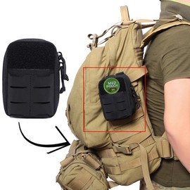 Imeisuit Molle First Aid Pouch - Tactical MED EMT Pouch Military EDC Utility Bags Medical Organizer Emergency Survival Storage Pouch Waist Pack for Travel Outdoor (Khaki)
