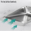 YONILL Dust Pans with Long Handle - Metal Upright Dustpan