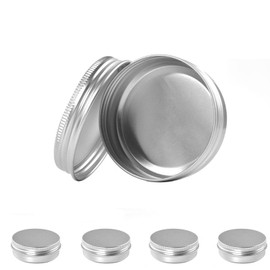 Aluminum Cans, Set of 5, Aluminum, Lightweight, Sealable, Divided Containers, Refill Containers, Cosmetics, Ointment Containers, Storage Container for Small Items, Storage, Portable, Cream Containers