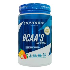 Bcaa Euphoric Colágeno Vitamina 1kg Ponche Frutas
