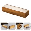 DEARMAMY Flatware Wood Tray with Lid Kitchen Cutlery Utensil Drawer