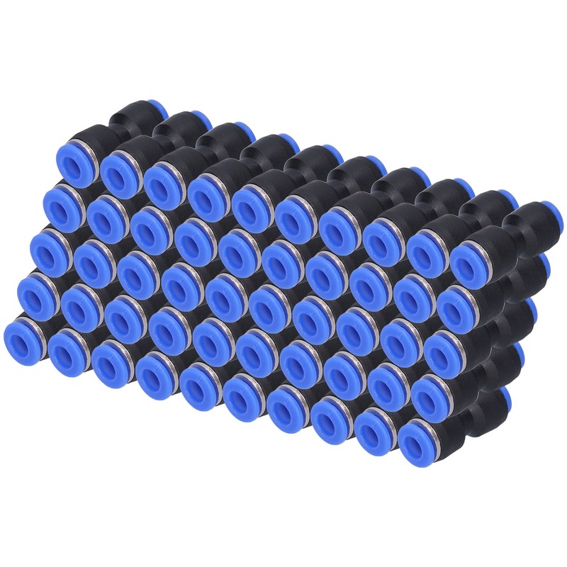 50Pcs Pneumatic Reducing Connector Straight Push in Reducer Fittings for