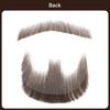 Prejoye Realistic Mustache Human Hair, Handmade Fake Beards with Invisible