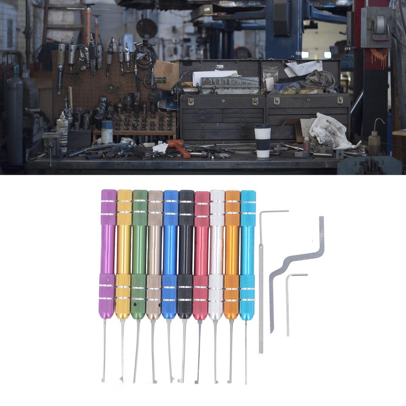 10PCS Tap Extractors with 3 Auxiliary Wrench Stainless Steel Stripped