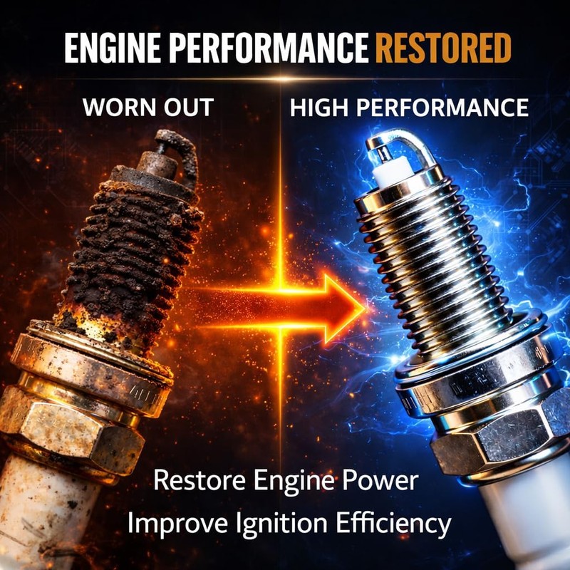 CCTECHMASS Iridium Spark Plugs 4 Pack | Fit for 2013-2018