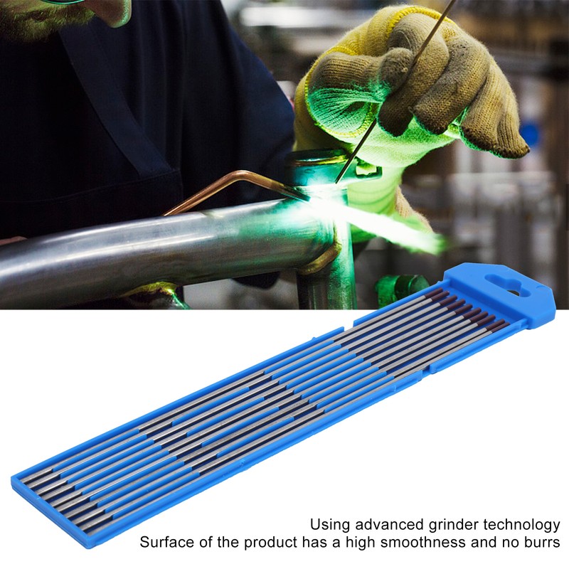 10Pcs Zirconium Tungsten Electrode Rod Arc Needle for Welding Thin