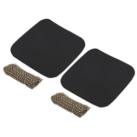 PATIKIL Billiard Cue Cleaner, 2 Pack Pool Cue Shaft Cleaner Cloth Snooker Shaft Burnisher Cleaning Tool Towel Cloth for Billiards Cue Cleaning, Brown/Black