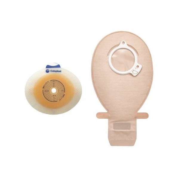COLOPLAST Ostomy Pouch SenSura Two-Piece System 1-3/4 Inch Stoma Opening Closed End (#10155, Box of 30)