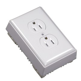 Legrand - Wiremold Outlet Box to Use As Wiremold Raceway, White Outlet Electric Box with Both the Outlet and Wiremold Box, NMW2-D
