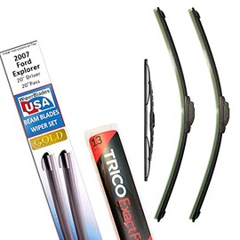 Beam Blade Wipers Replacement Set for 2007 Ford Explorer w/Rear - WiperBladesUSA Gold Beam Wiper Blades Wipers Set