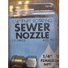 Forney 75142 Pressure Washer Accessories, Sewer Nozzle, Rotating, 1/4-Inch NPT