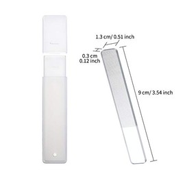 8 Pcs Nano Nail File Shiner Glass Crystal Buffer Polisher with Case | 8 Pcs Nano Files with Case, Nail Shiner Polisher for Natural Nails, Glass Crysta