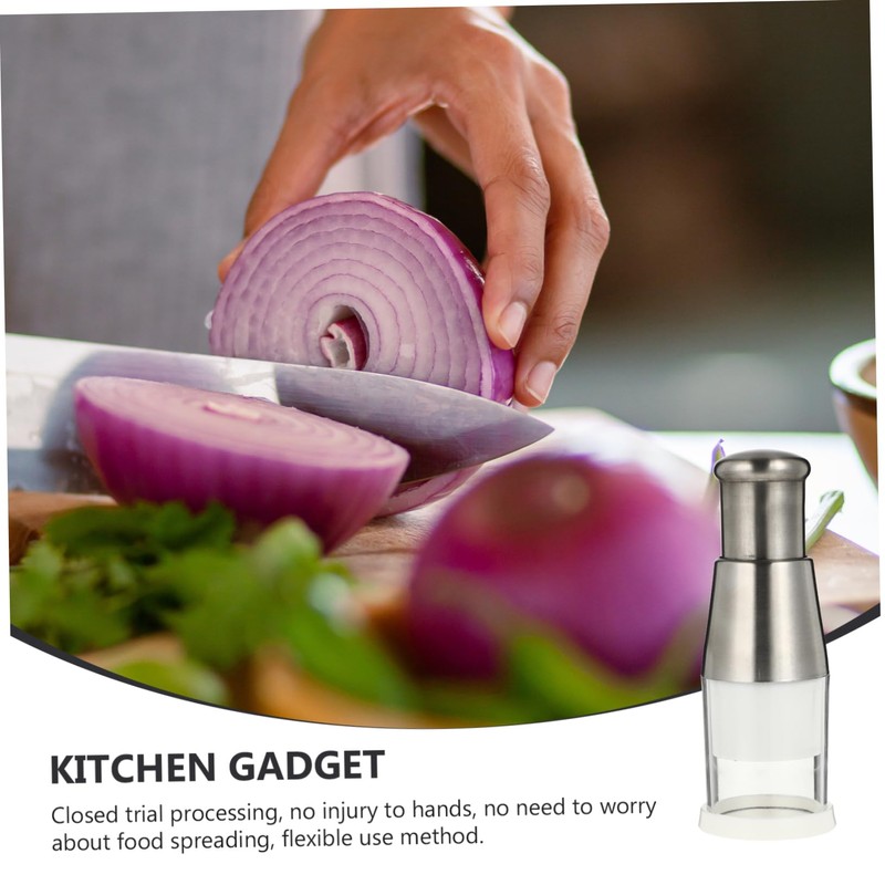 ABOOFAN Practical Manual Vegetable Chopper Portable Garlic and Ginger Slicer