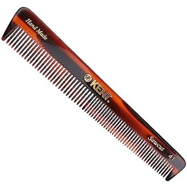 Kent 4T - Peine de doble diente de 6 pulgadas, peine grueso y fino para cabello, barba, bigote, peinado para hombres, mujeres y niños. Fabricado en In