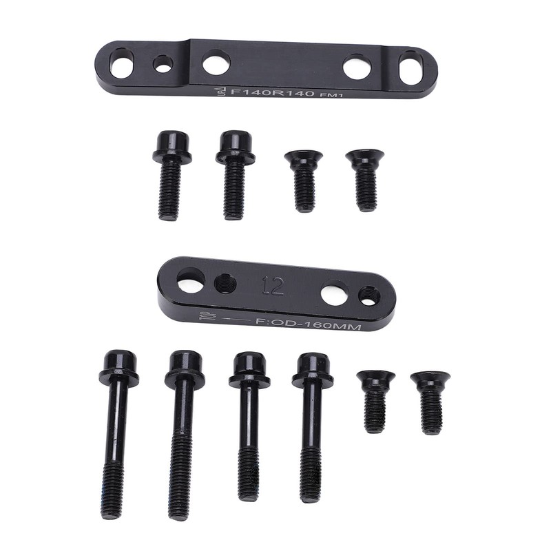 Hapivida Flat Mount Disc Brake Adapter, 140mm/160mm Front/Rear Bicycle Flat