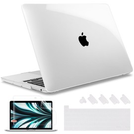 May Chen Compatible with MacBook Pro 13 inch Case 2022 2021 2020 Release Model A2338 M2 M1 A2251 A2289, Plastic Hard Shell Case with Keyboard Cover for MacBook Pro 13 Touch Bar Fits Touch ID, Clear