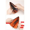 REMARSO Long Wallet, Genuine Leather, Thin, Slim, L-Shaped Zipper, Simple,
