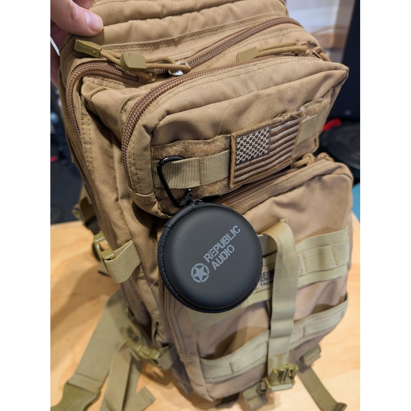 Republic Audio Echo-Alpha-1 Neckband Bluetooth Earbuds (Desert)