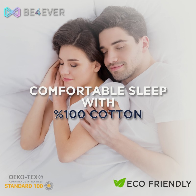 Be4Ever Deep Fitted Sheet Single Bed 135 x 200 x