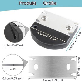 KEWAYO Veneer Edge Cutter, Single-Handed Planer for Woodworking, Manual Edge Banding Cutter with 1 Replacement Blade, Non-Slip Hand Planer for Wood, PVC, ABS Edge Cutter, Edging Tape (Black)