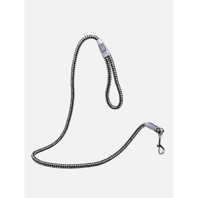 Corded Reflective Dog Leash (Grey/Black)