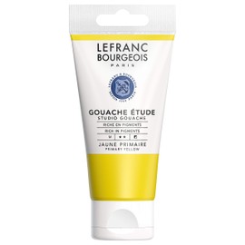 Lefranc & Bourgeois 301246 Studio Gouache, Strong, Lightfast, Opaque Colours in 80 ml Tube - Yellow