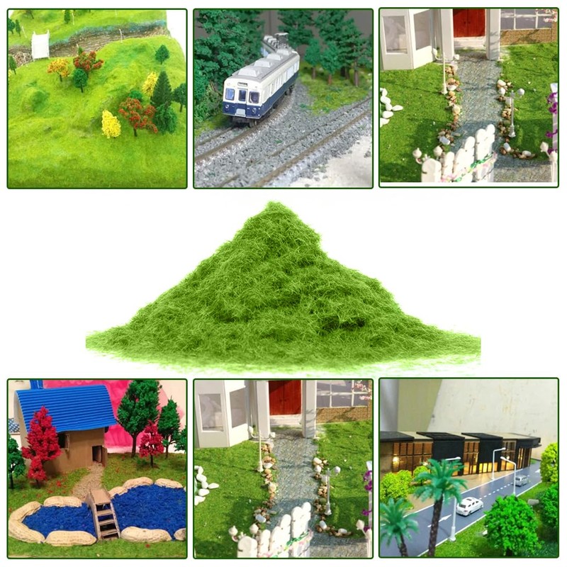 Tomedeks Moosimitation Grass Plants, Scattered Grass Meadow Static Grass Powder