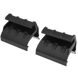 X AUTOHAUX Pair Black Left Right Soft Top Rear Window Clips Retainer Brackets Tailgate Bar Holders for Jeep Wrangler JK JKU 2 Door 4 Door 2007-2018 55395760AE 55395761AE