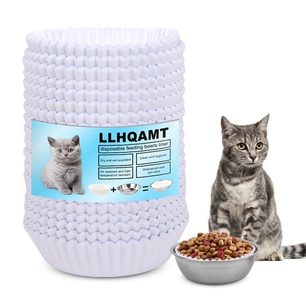 Disposable Pet Food Bowls Pad Paper, Thickening Disposable Pet Bowls,