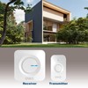 Eaxus® Wireless Doorbell, 52 Melodies, LED Display, IP56 Waterproof, for