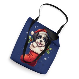 Havanese Christmas Stocking Puppy Dog Lover Holiday Tote Bag