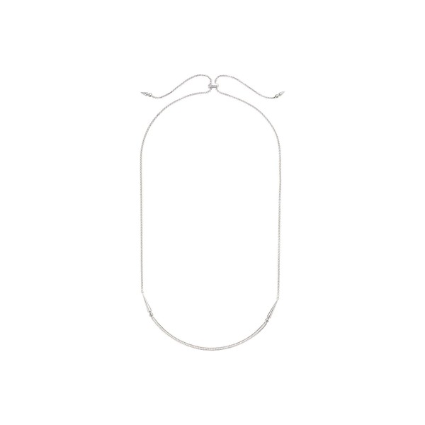 Kendra Scott Scottie Necklace Rhodium Metal/White Cubic Zirconia One Size