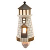 Park Designs Mystic Seaport Light House Night Light, White Lighthouse