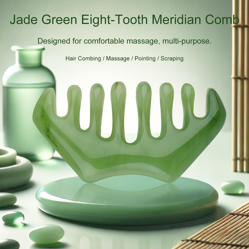 Multi-Functional Handheld Head Massage Tool, Massage Comb, Guasha Scraping Scalp