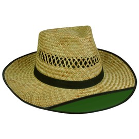 Outdoor Cap LD-902EX Beach Bum 2 Straw Hat with Green Visor
