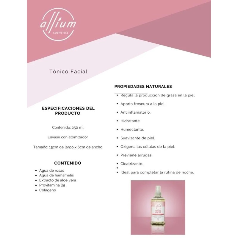 Tónico Facial De Rosas Y Hamamelis + Desmaquillante Bifásico