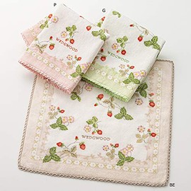 Nishikawa TT47605631P Imabari Towel, Pink, Handkerchief, Wedgewood, Wild Strawberry, 100% Cotton, Made in Japan