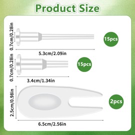 Tweruna 32Pcs Exercise Ball Plug Replacement Kit, Yoga Ball Fitness Exercise Balls Plug Removal Devices, Air Stopper Plugs Pin Adapter Kits for Pilates, Inflatable Bed Pool