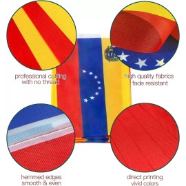 Anley Venezuela String Flag Pennant Flag Patriotic Events Decoration 38 Flags