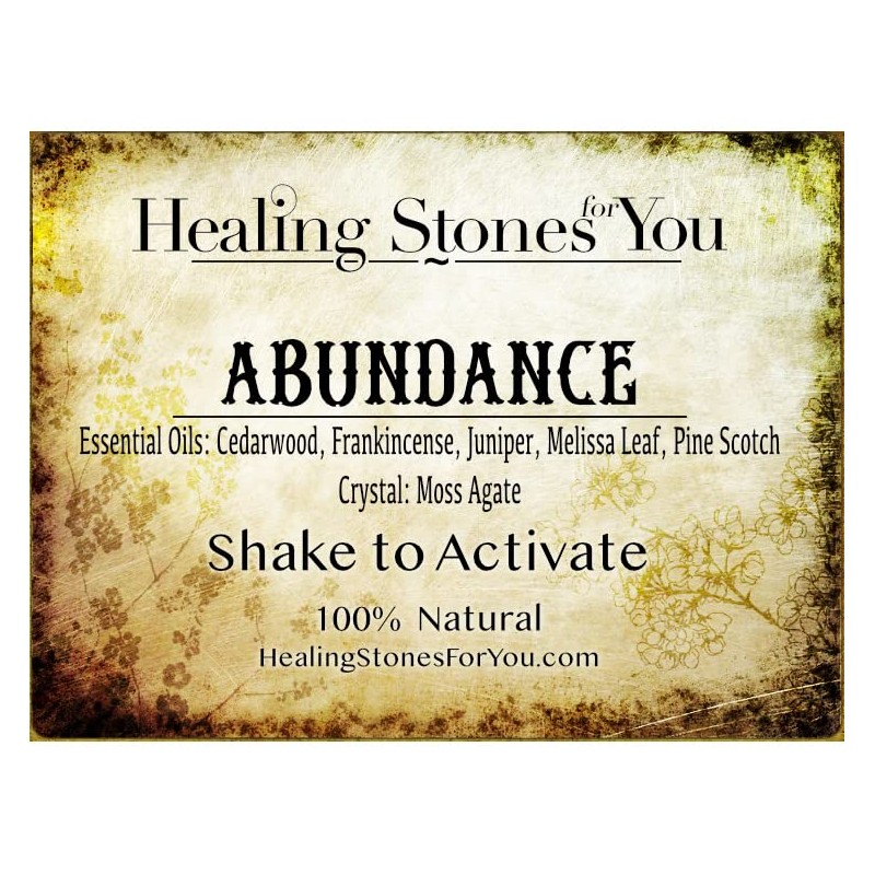 Abundance – Crystal Infused Aromatherapy Spray with Essential Oils and