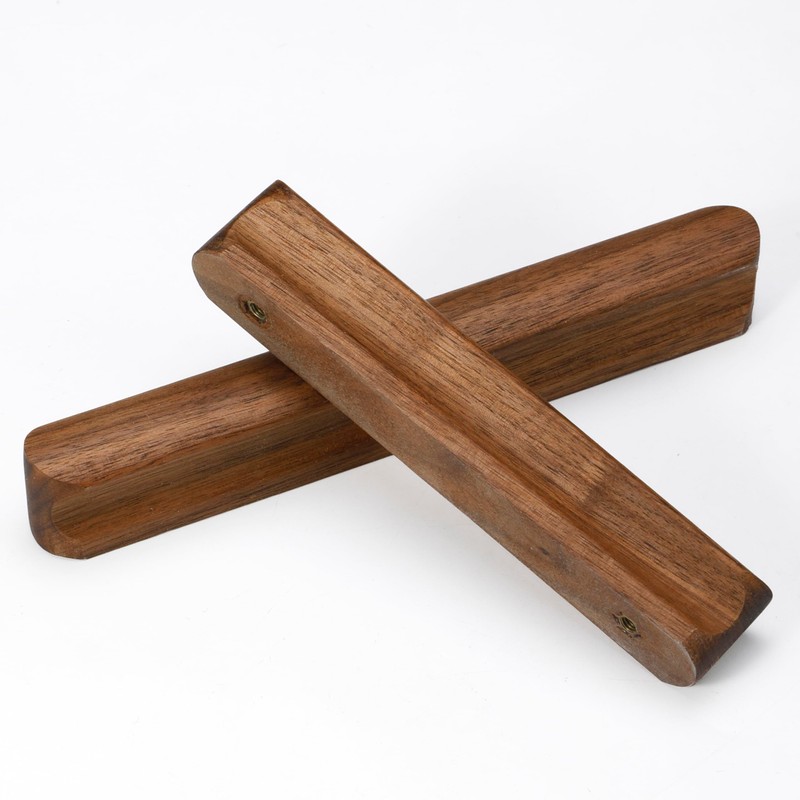 AENZOOY 6 Pack Walnut Wood Rounded Edge 5.04 Inch (128mm)