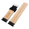 BARTON WATCH BANDS Quick Release Top Grain Leather Watch Band
